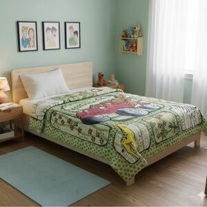 Vintage‎ Scooby Doo comforter blanket Scooby Safari Hanna Barbara double